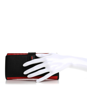 CHRISTIAN LOUBOUTIN Calfskin Paloma Wallet Black