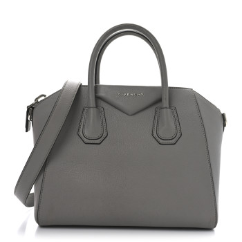 GIVENCHY Sugar Goatskin Small Antigona Pearl Grey