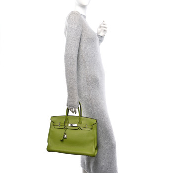 HERMES Togo Birkin 35 Vert Anis