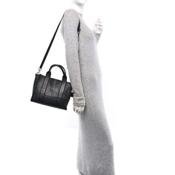 MARC JACOBS Grained Calfskin Small The Tote Bag Black