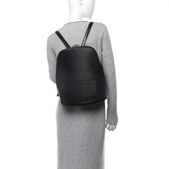 LOUIS VUITTON Epi Gobelins Backpack Black