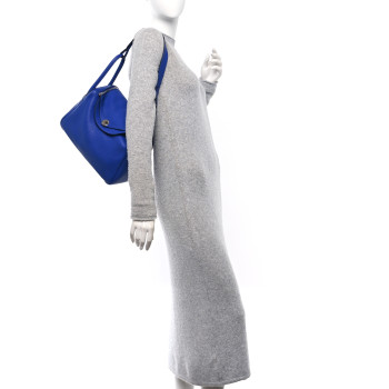 HERMES Taurillon Clemence Lindy 30 Bleu Electrique