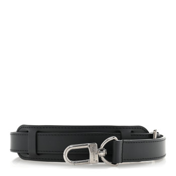 LOUIS VUITTON Calfskin 25mm Adjustable Shoulder Strap Black