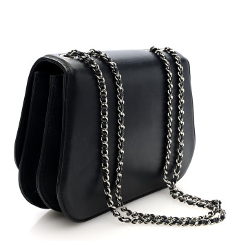 CHANEL Calfskin Braided Small Chic Flap Black