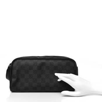 LOUIS VUITTON Damier Graphite Dopp Kit Toilet Pouch