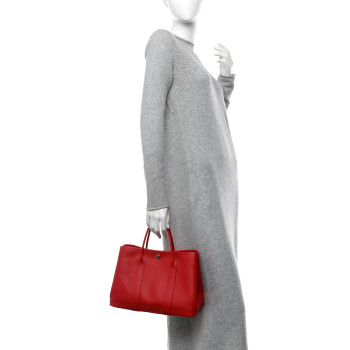 HERMES Epsom Garden Party 30 TPM Rouge Casaque