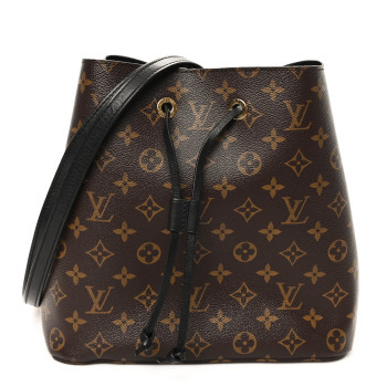 LOUIS VUITTON Monogram Neonoe MM Black