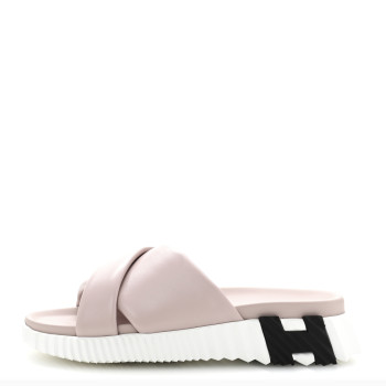 HERMES Nappa Womens Infra Sandals 35 Rose Porcelaine
