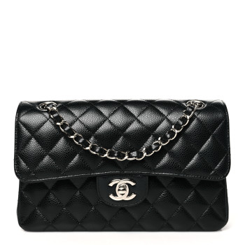 CHANEL Caviar Quilted Small Double Flap Black