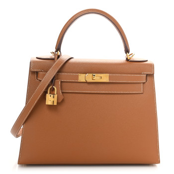 HERMES Epsom Kelly Sellier 28 Gold