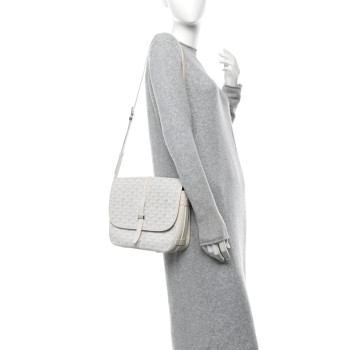 GOYARD Goyardine Belvedere II PM Messenger Bag White