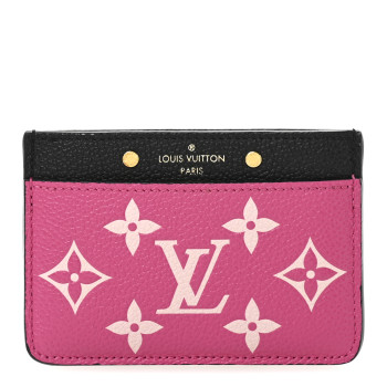 LOUIS VUITTON Empreinte Spring In The City Card Holder Black White Pink