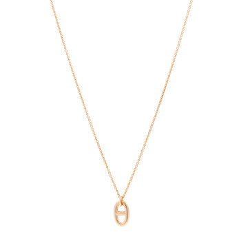 HERMES 18K Rose Gold PM Farandole Pendant Necklace