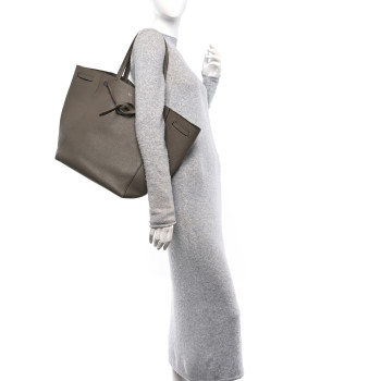 CELINE Soft Grained Calfskin Small Belt Cabas Phantom Taupe
