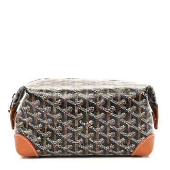 GOYARD Goyardine Boeing 25 Trousse de Toilette Black Gold
