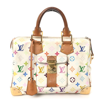 LOUIS VUITTON Monogram Multicolor Speedy 30 White