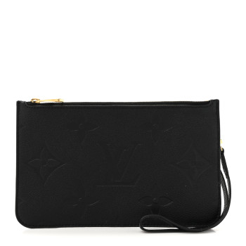 LOUIS VUITTON Empreinte Monogram Giant Neverfull MM Pochette Black