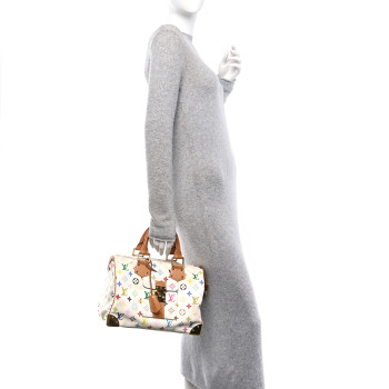 LOUIS VUITTON Monogram Multicolor Speedy 30 White