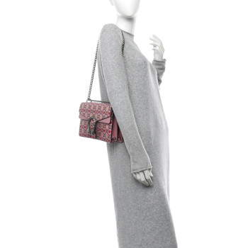GUCCI Calfskin Valentine's Day Exclusive Small Dionysus Bag Pink