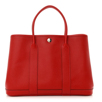 HERMES Epsom Garden Party 30 TPM Rouge Casaque