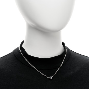 TIFFANY Sterling Silver Barrel Pendant Necklace