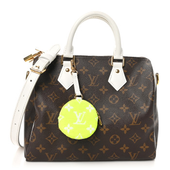 LOUIS VUITTON Monogram LV Match Speedy Bandouliere 25 White
