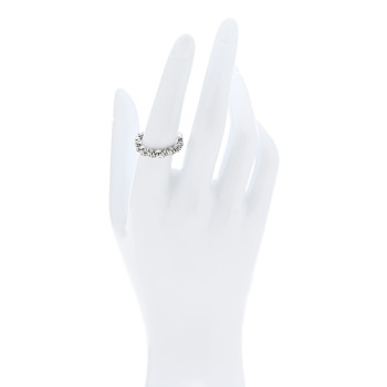 SUZANNE KALAN 18K White Gold Classic Icon Eternity Band Ring 56 7.5