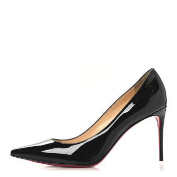 CHRISTIAN LOUBOUTIN Patent Kate 85 Pumps 38.5 Black