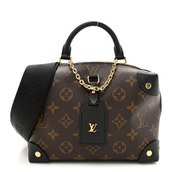 LOUIS VUITTON Monogram Petite Malle Souple Black