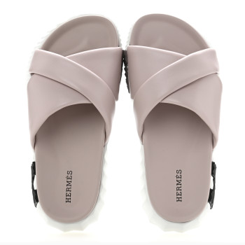 HERMES Nappa Womens Infra Sandals 35 Rose Porcelaine