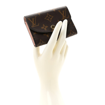 LOUIS VUITTON Monogram Rosalie Coin Purse Rose Ballerine