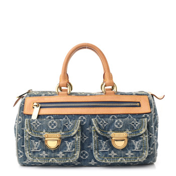 LOUIS VUITTON Monogram Denim Neo Speedy Blue