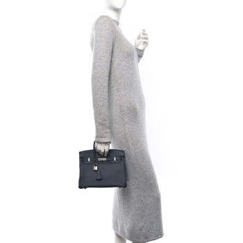 HERMES Togo Birkin 25 Gris Misty