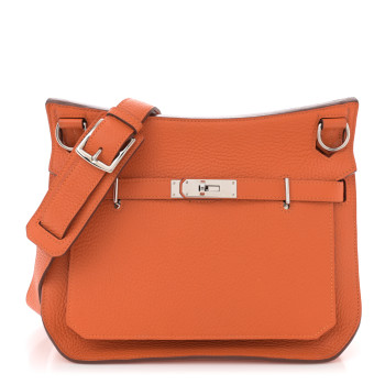 HERMES Taurillon Clemence Jypsiere 28 Orange