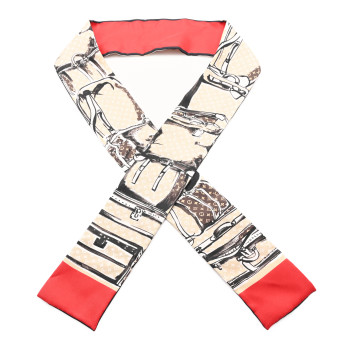 LOUIS VUITTON Silk Monogram Trunks Bandeau Brown