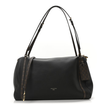 LOUIS VUITTON Grained Calfskin Monogram Express Travel Black