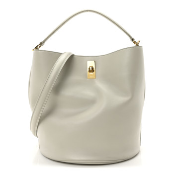 CELINE Smooth Calfskin Bucket 16 Light Stone
