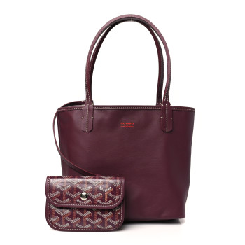 GOYARD Goyardine Reversible Mini Anjou Burgundy