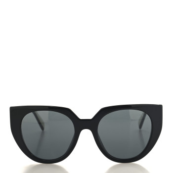 PRADA Acetate Square Sunglasses SPR 14W Black White