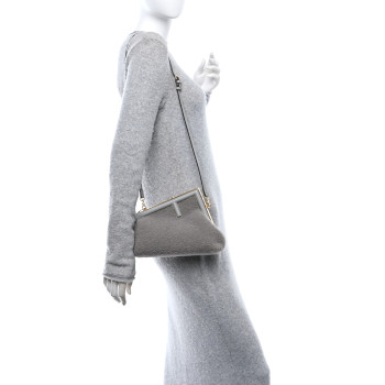 FENDI Shearling Small Fendi First Ghiaccio Oro Soft