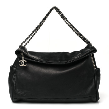 CHANEL Lambskin Large Ultimate Soft Tote Black