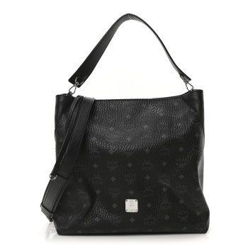 MCM Visetos Large Klara Hobo Black