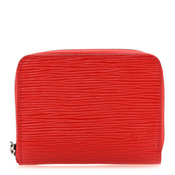 LOUIS VUITTON Epi Zippy Coin Purse Coquelicot