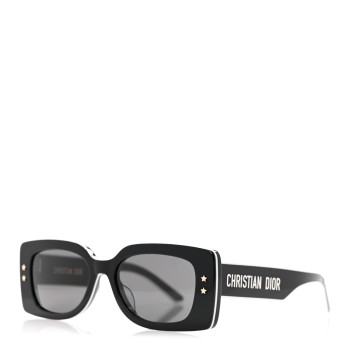 CHRISTIAN DIOR Diorpacific S1U Square Sunglasses Black White