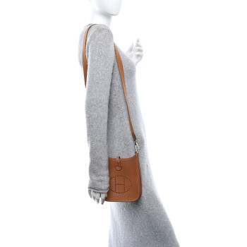 HERMES Taurillon Clemence Evelyne TPM Gold