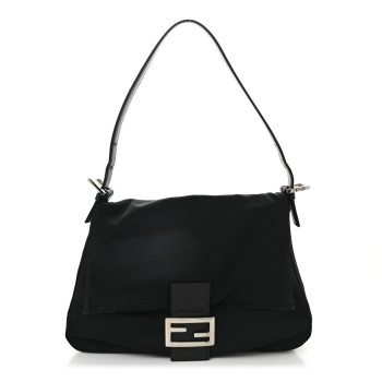 FENDI Neoprene Mama Baguette Black