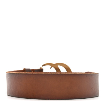 GUCCI Faded Calfskin Double G 40mm Belt 70 28 Cuir
