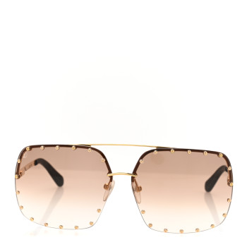 LOUIS VUITTON The Party Square Gradient Sunglasses Z2353W Brown