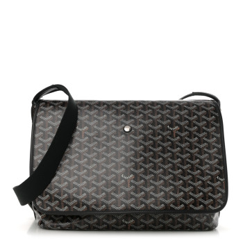 GOYARD Goyardine Capetien Messenger Bag Black