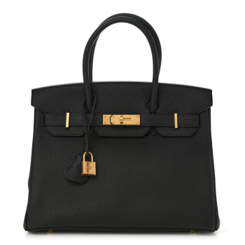 HERMES Togo Birkin 30 Black
